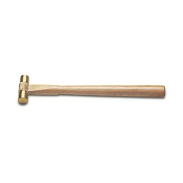 Small Brass hammer 3 Ounce 9 1/8" Long and 2" x 5/8" Head